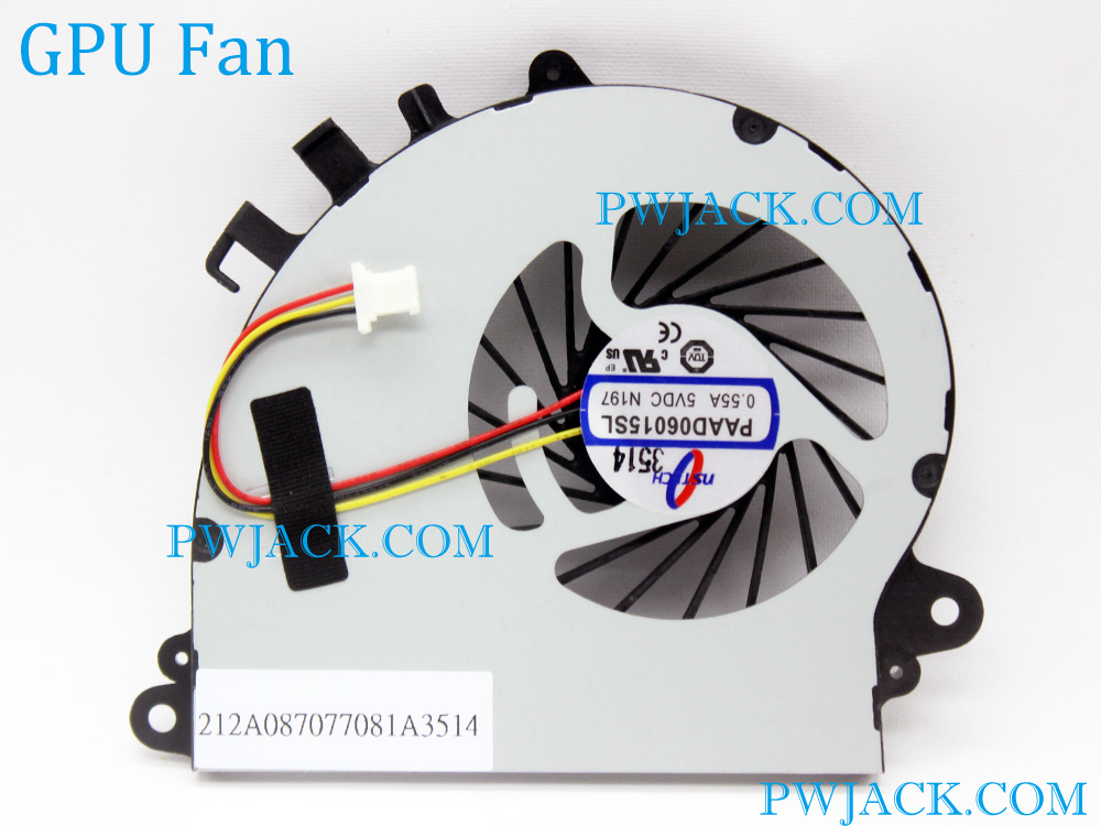 (image for) CPU GPU Fan Assembly for MSI GS70 2PC 2PE 2QC 2QD 2QE MS-1771 MS-1772 MS-1773 MS-1774